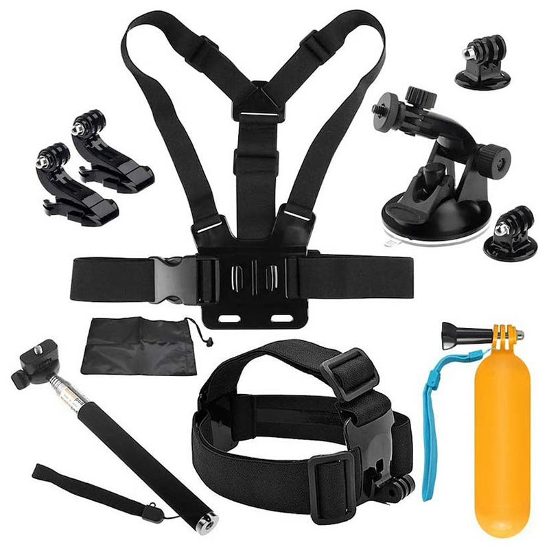 Universal 10-in-1 Sports Camera Accessories Kit for GoPro Hero 9 / 10 / 11 / 5 / 6 / 7 / DJI Universal 10-in-1 Sports Camera Accessories Kit for GoPro Hero 9 / 10 / 11 / 5 / 6 / 7 / DJI